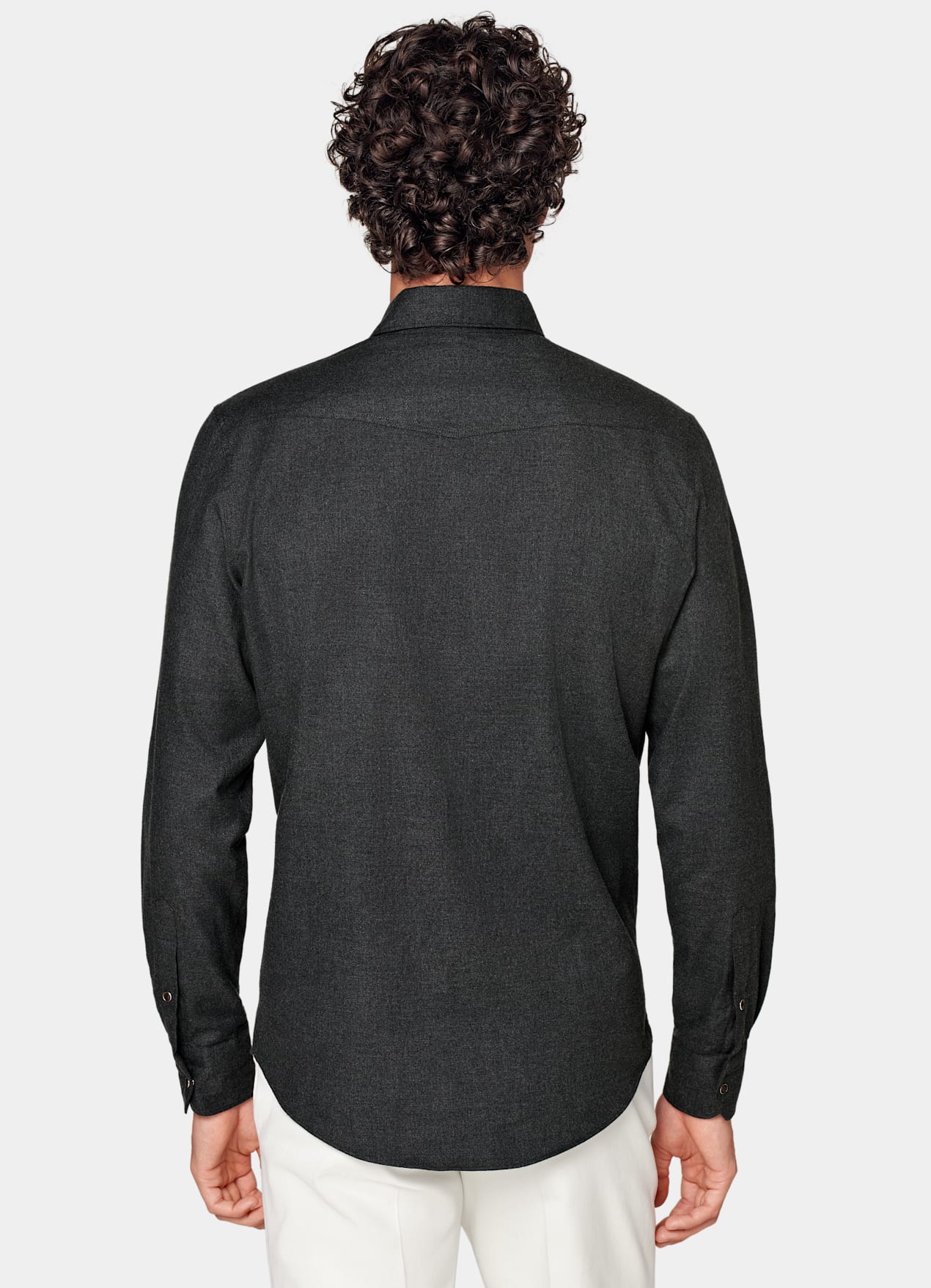 Chemise Western gris foncé