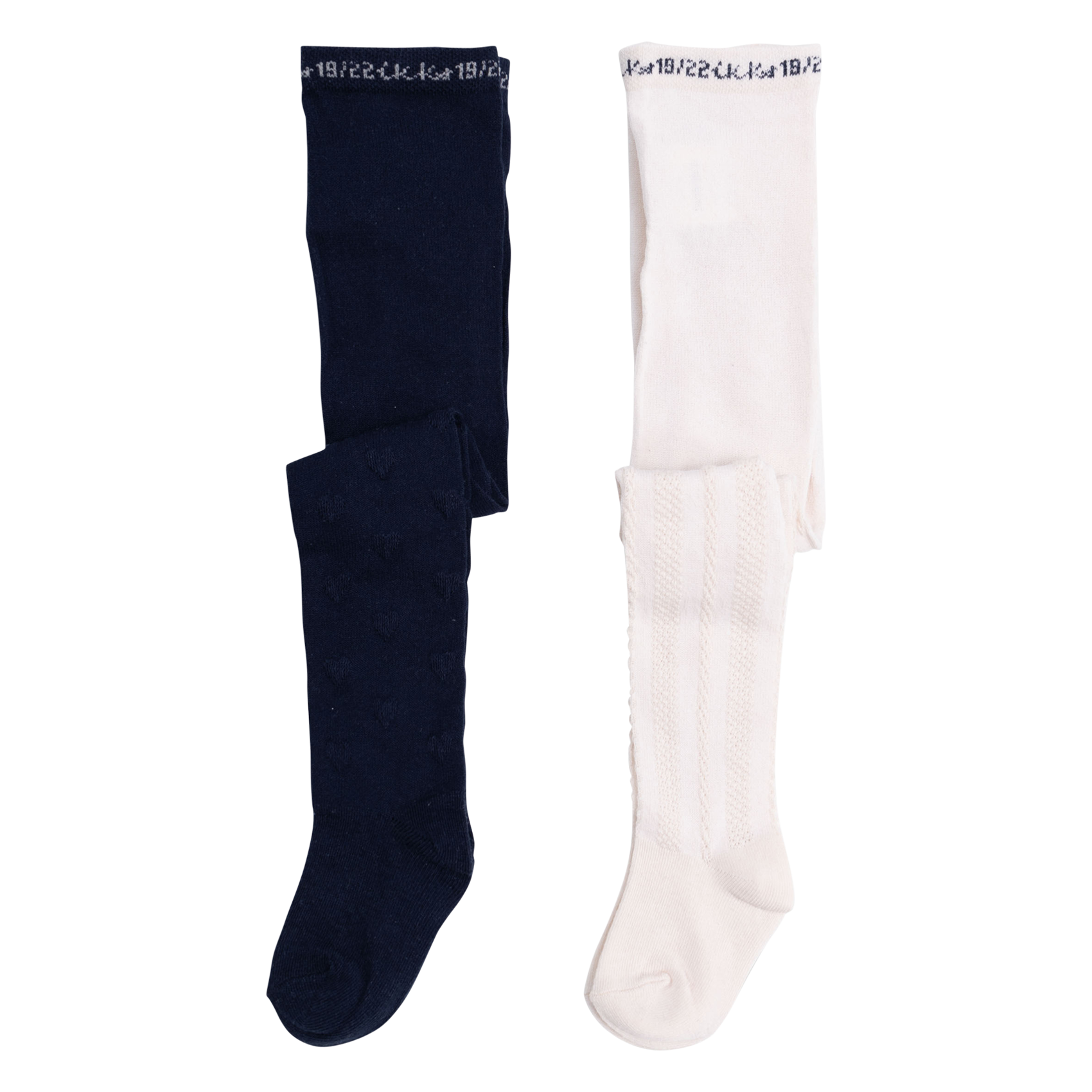 Lot de deux collants en coton mélangé | Bleu