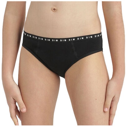 Culotte menstruelle en coton bio - Flux moyens - Noir