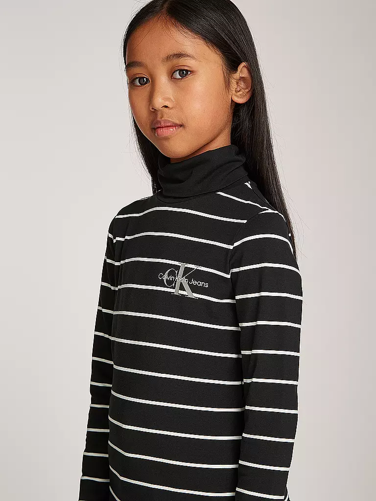 CALVIN KLEIN JEANS Mädchen Langarmshirt  schwarz