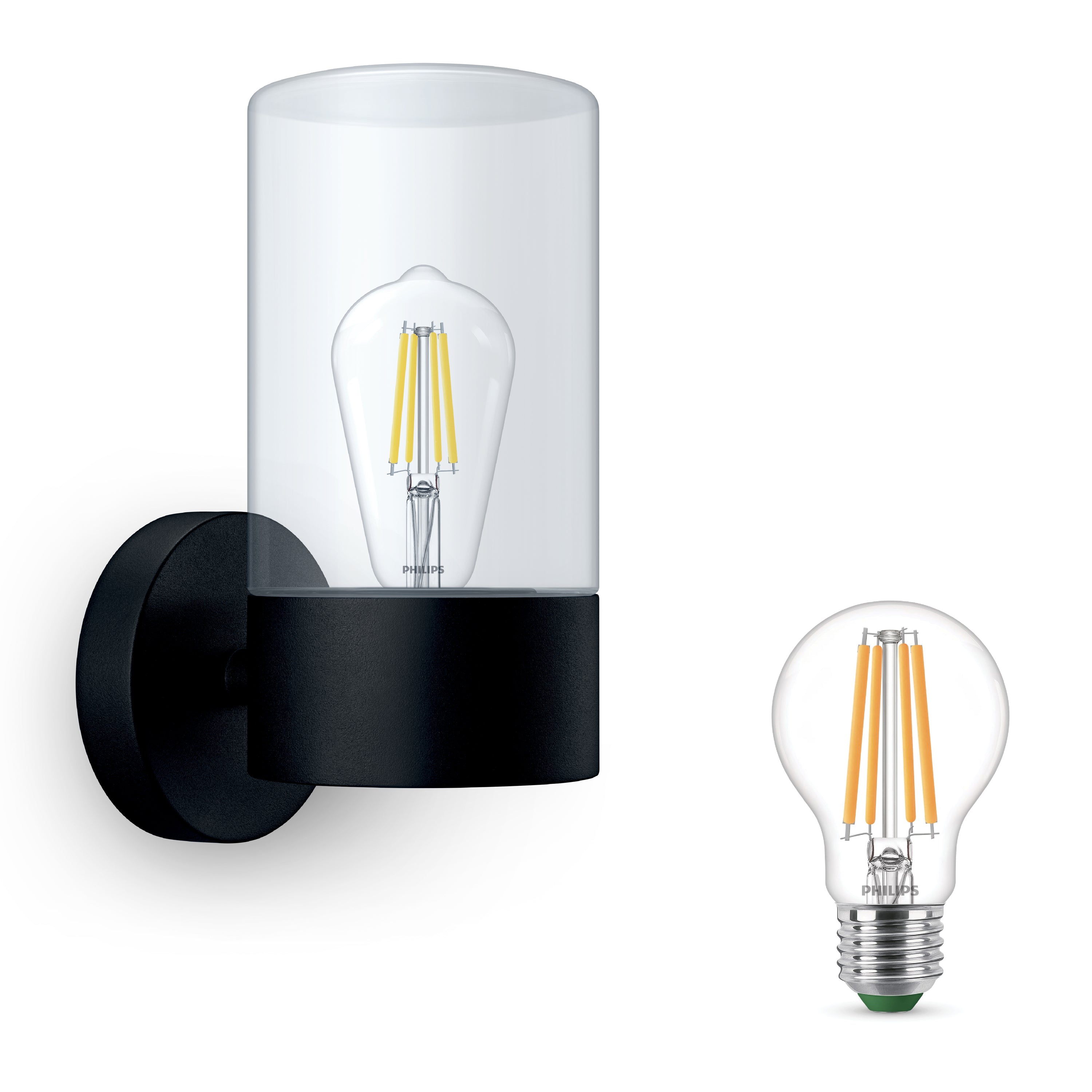 Philips Flareon Wandlamp Buiten - Incl. Ultra Efficient LED Lamp E27