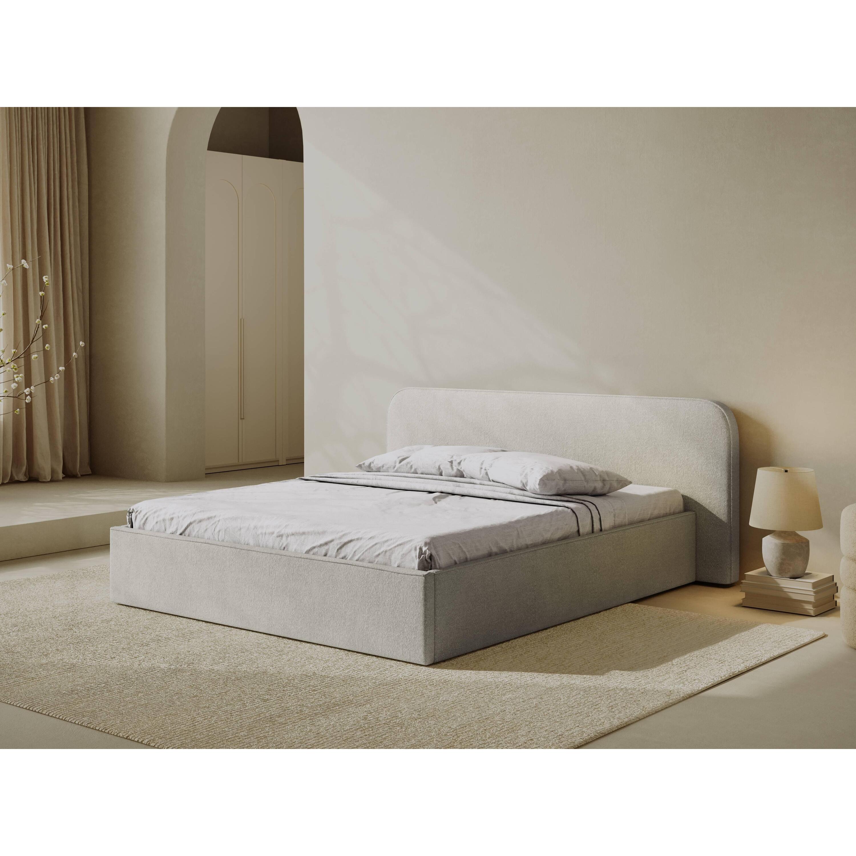 Micadoni Bedframe met opbergvak Elizabeth 140x200 bouclé