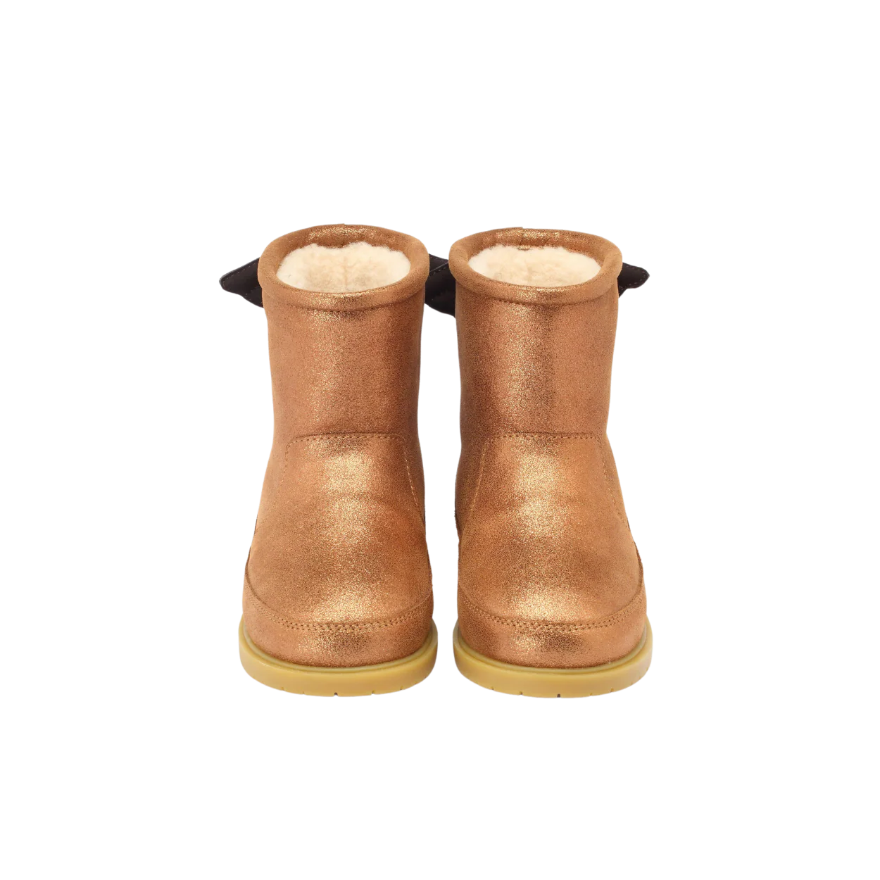Angela Boots | Wings | Bronze Metallic Leather