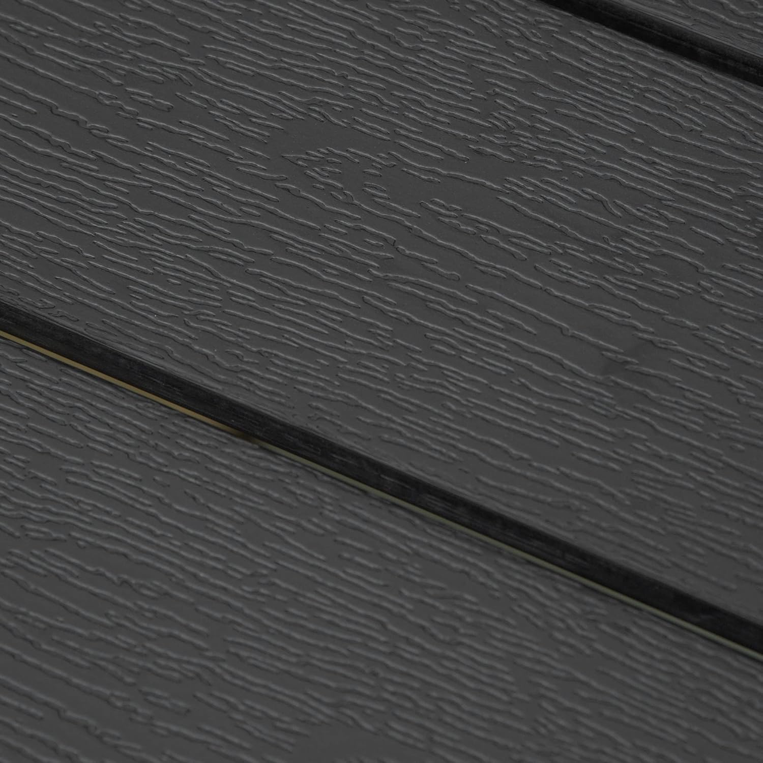 Outsunny Gartentisch, Garten Esstisch, Terrassentisch, Partytisch, Balkontisch aus Alu, Polyholz, Schwarz, 190 x 84,5 x 72 cm