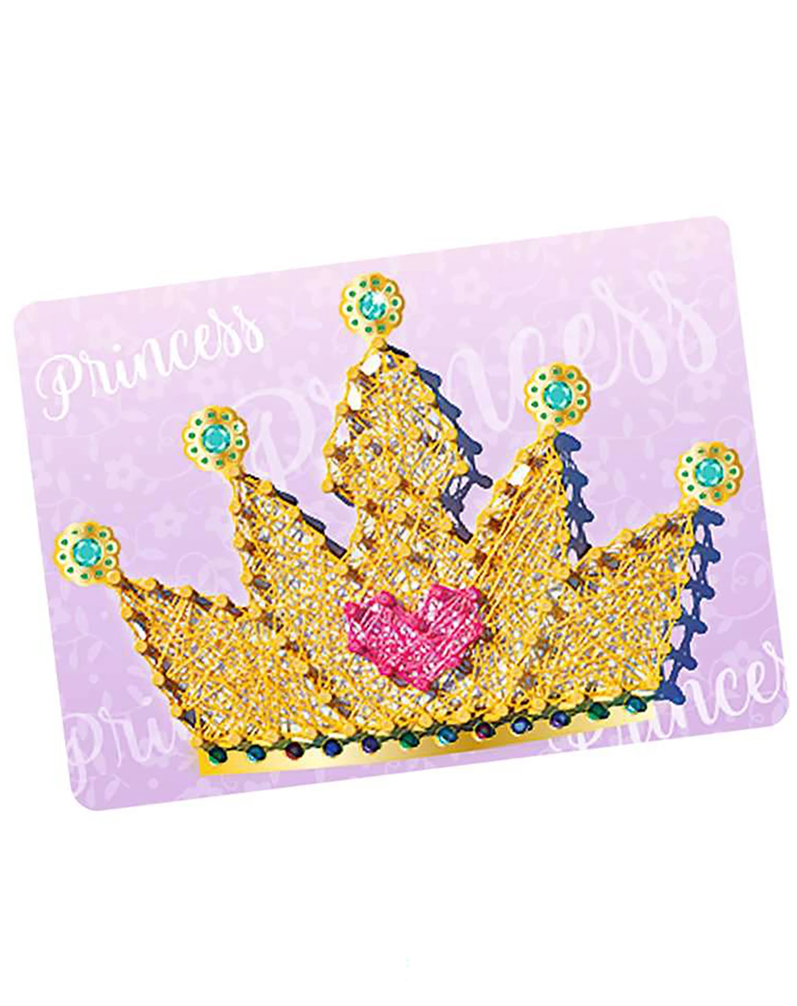 Bastel-Set BE CREATIVE!  STRING ART PRINCESS in bunt