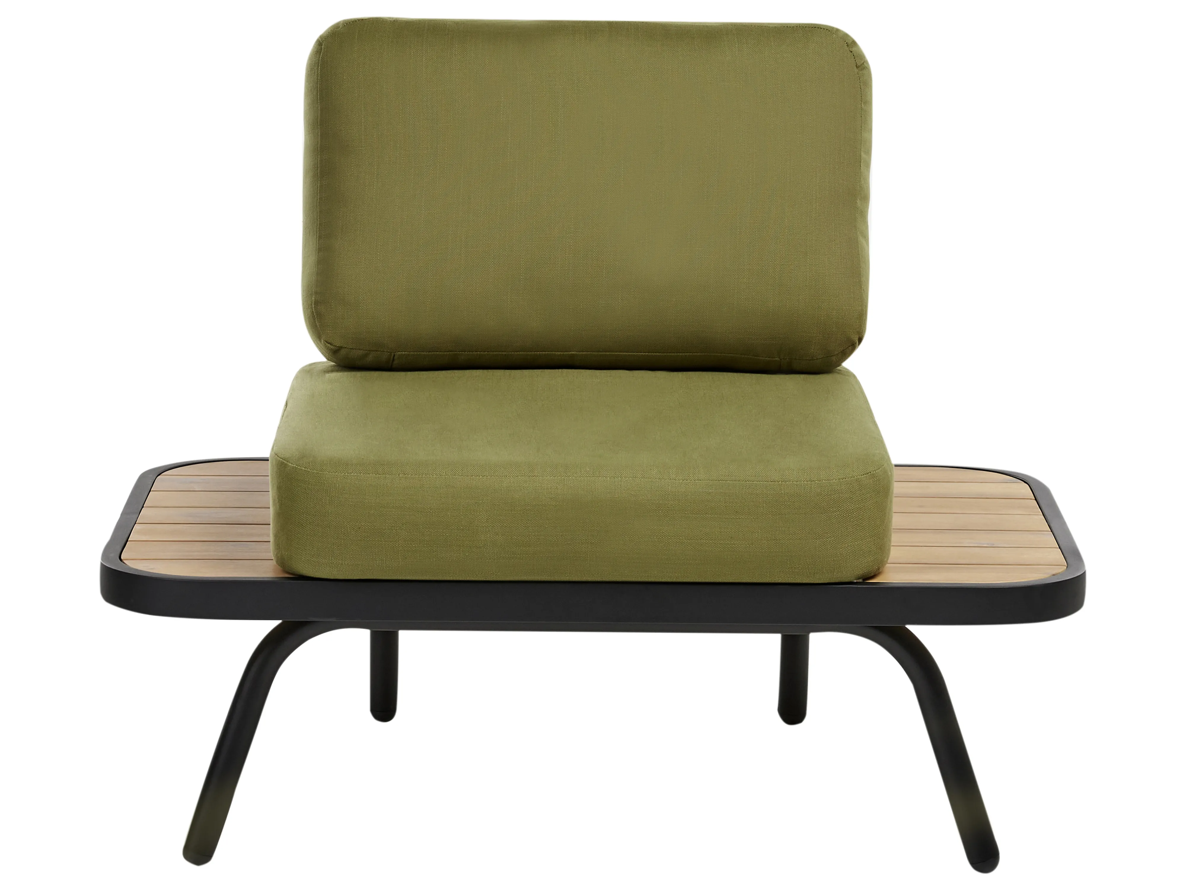 Loungeset met tafel 4-zits MINOZZO Gecertificeerd acaciahout Olijfgroen