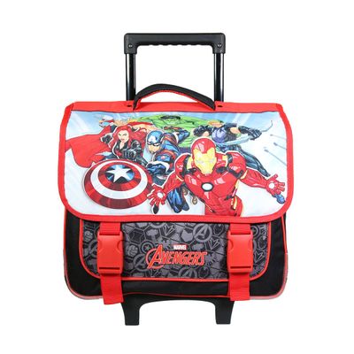 Cartable à roulettes Avengers 38 cm - 2 compartiments - multicolore - Bagtrotter