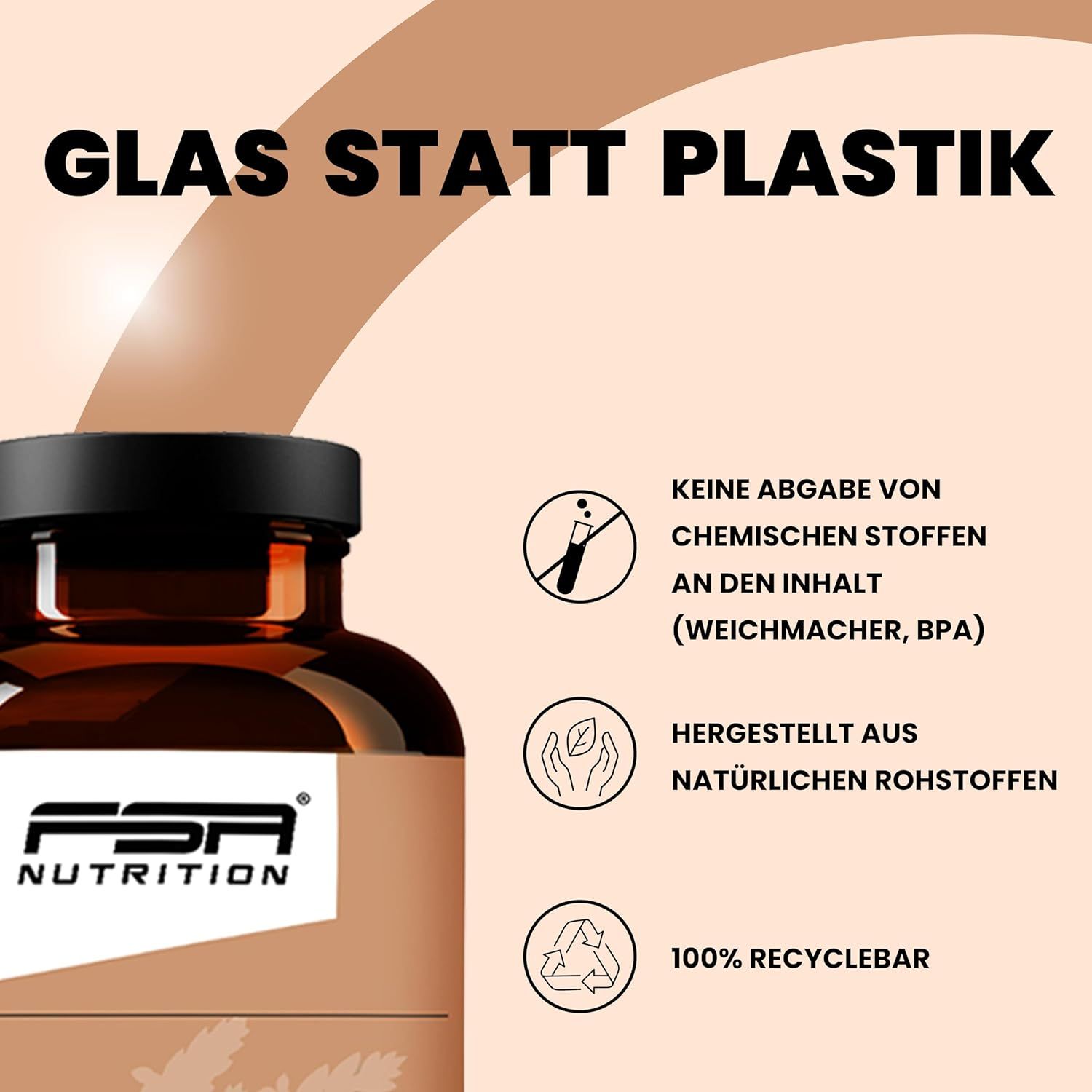 FSA NUTRITION Flohsamenschalen 180 Kapseln im Glas