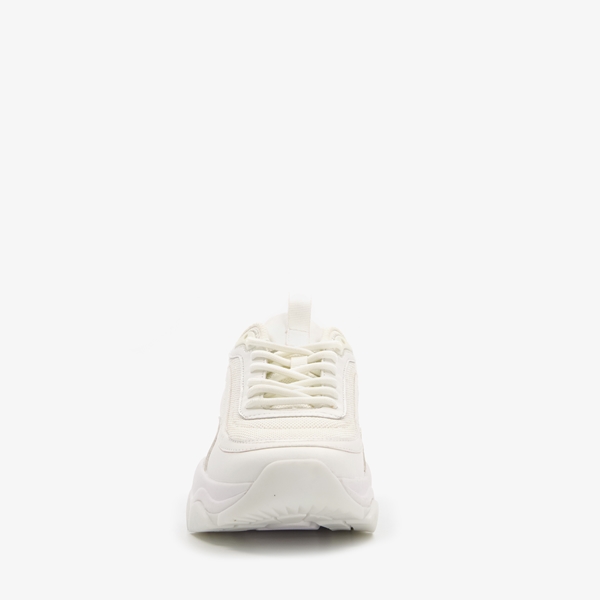 Blue Box dames dad sneakers wit met stiksels