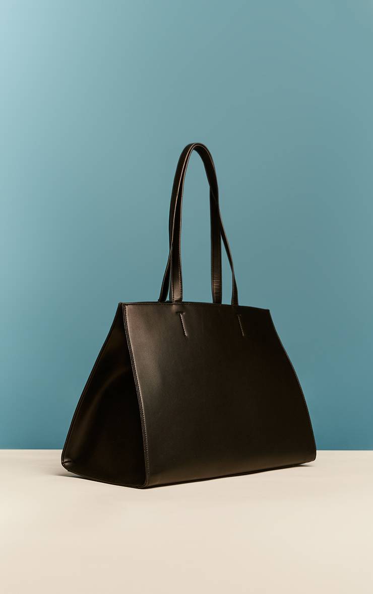 Noir Sac Cabas En Synthétique