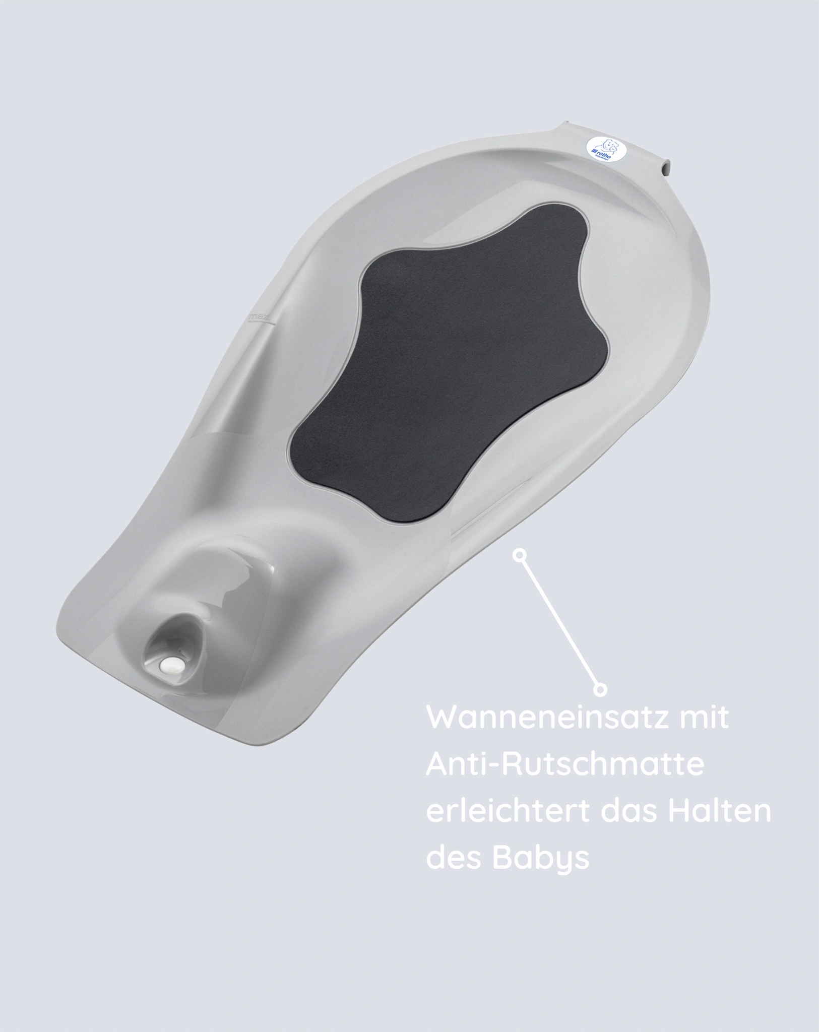 Baby-Badewanne TOP (44,5x22) in grau