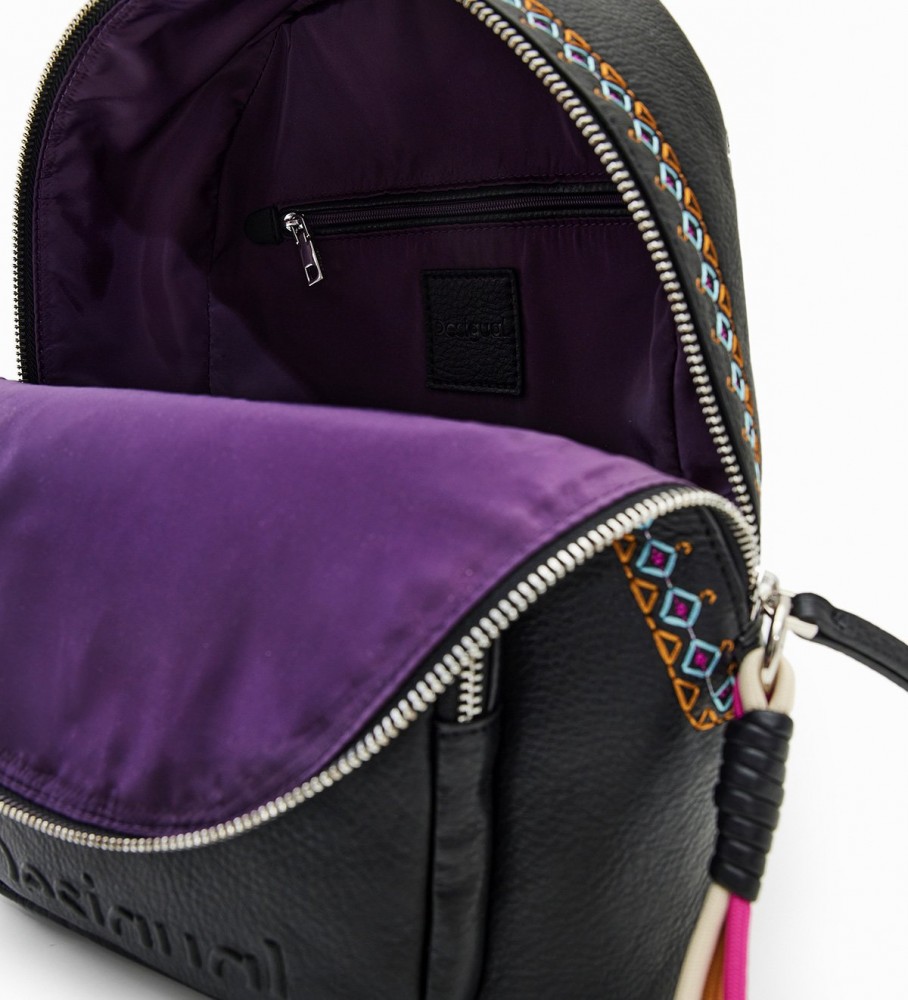 Mini mochila Desigual Rigoberta Mombasa, preta