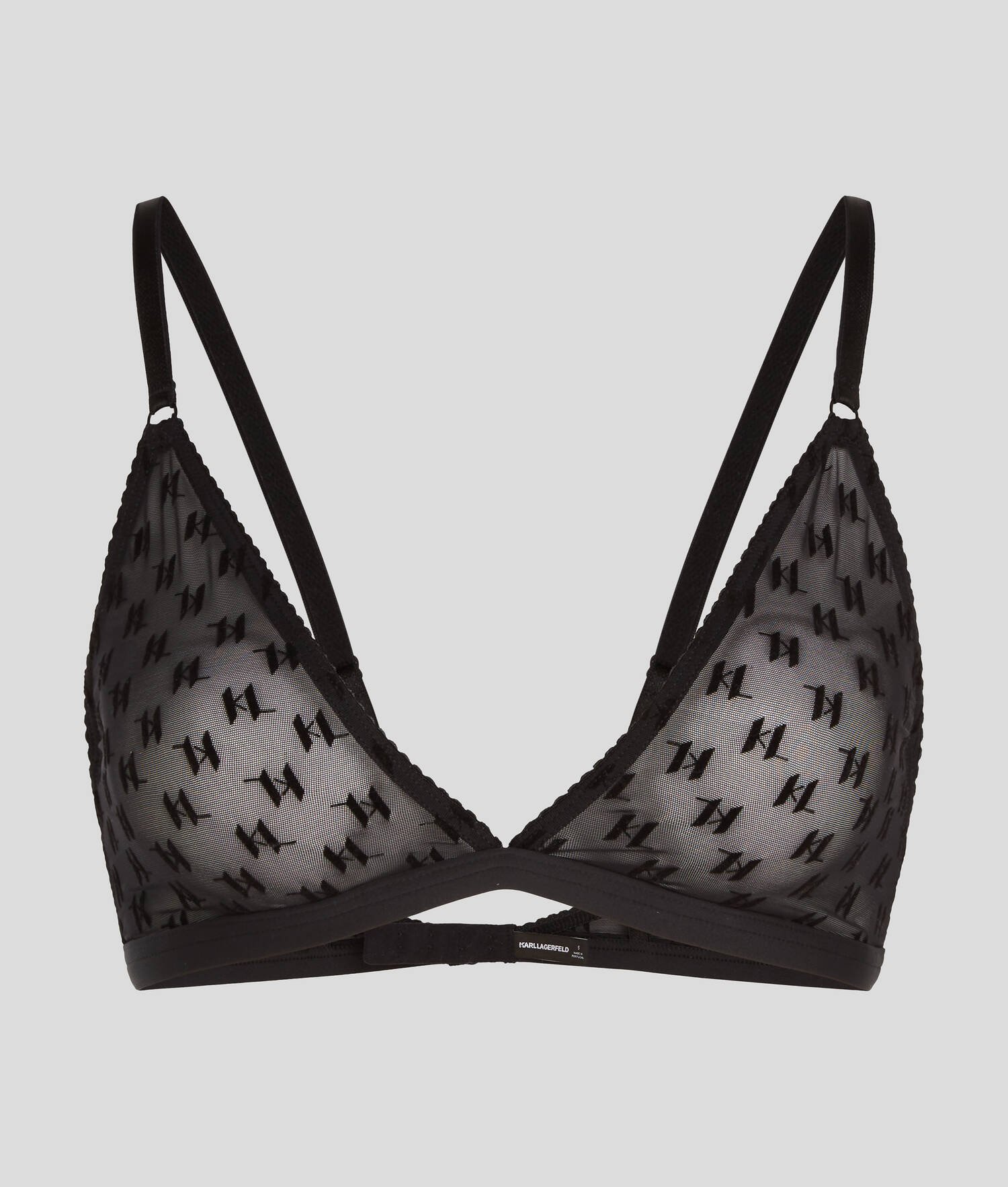 SOUTIEN-GORGE TRIANGLE EN MESH KL MONOGRAM