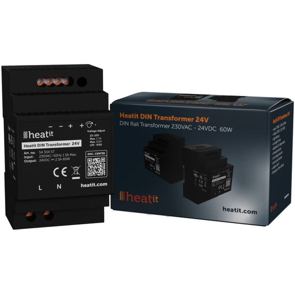 Heatit DIN Transformer for Z-Water 2 24V