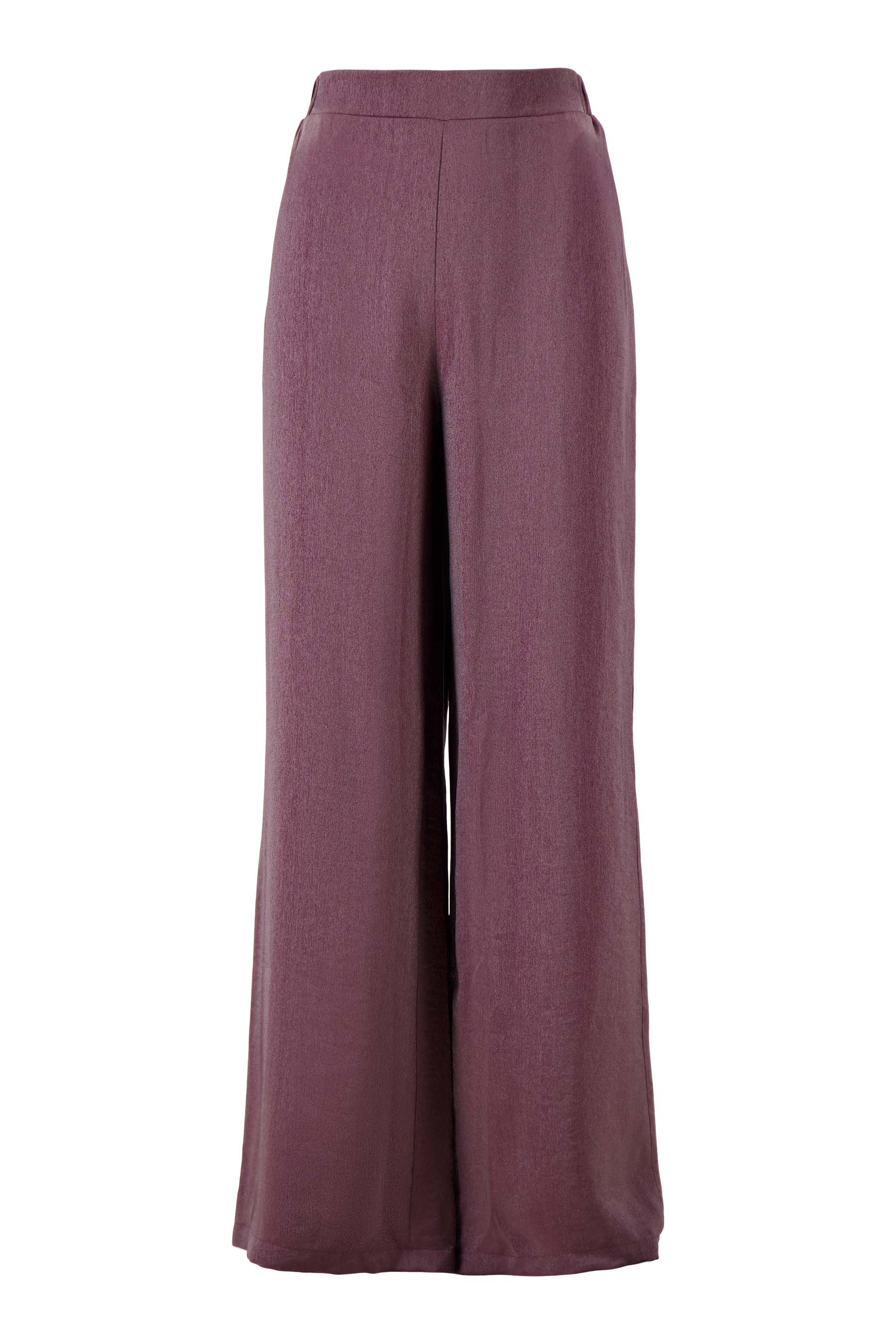 wijde satijnen broek