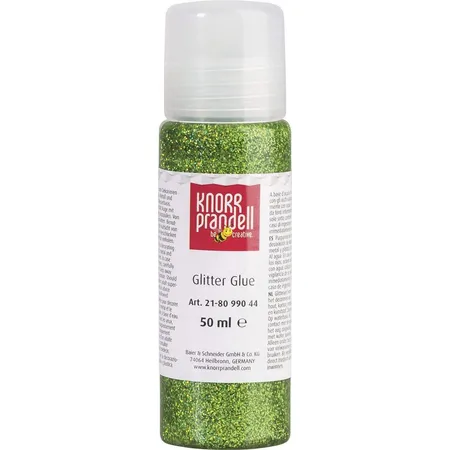 Knorr Prandell Glitterfarbe Glitter Glue grün, 50ml