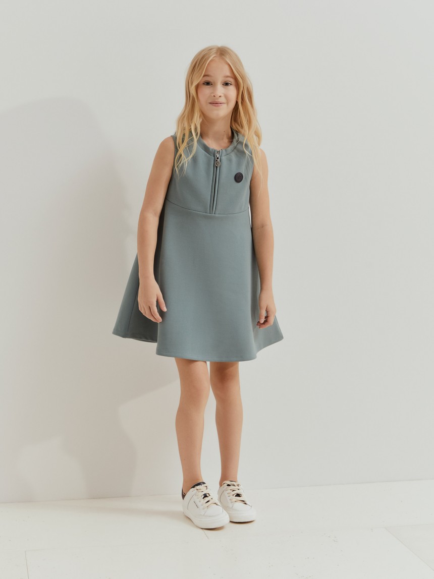 Vestido malha sem mangas