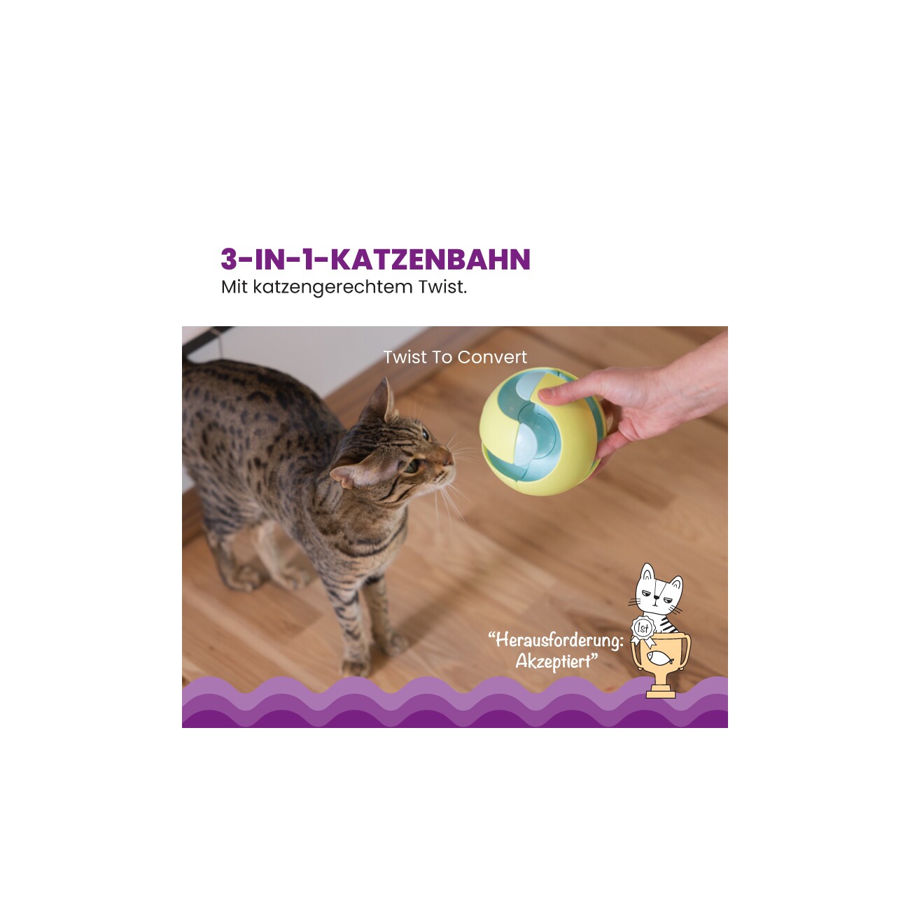 Outward Hound Twist-A-Ball-Track by Catstages