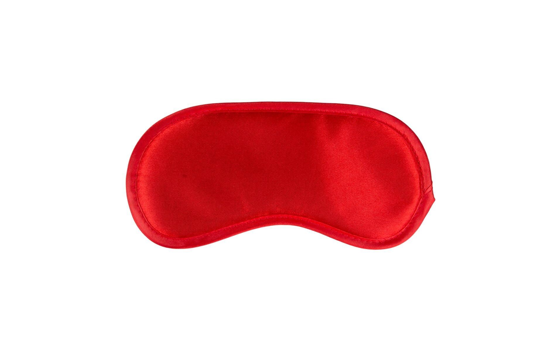 Augenmaske aus Satin RotHochwertige Maske für erotische Spiele