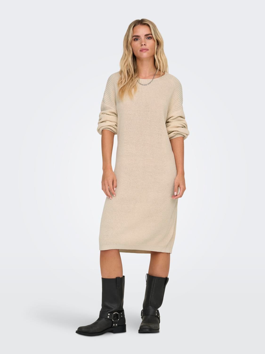 ONLXENIA Langes Kleid Pumice Stone