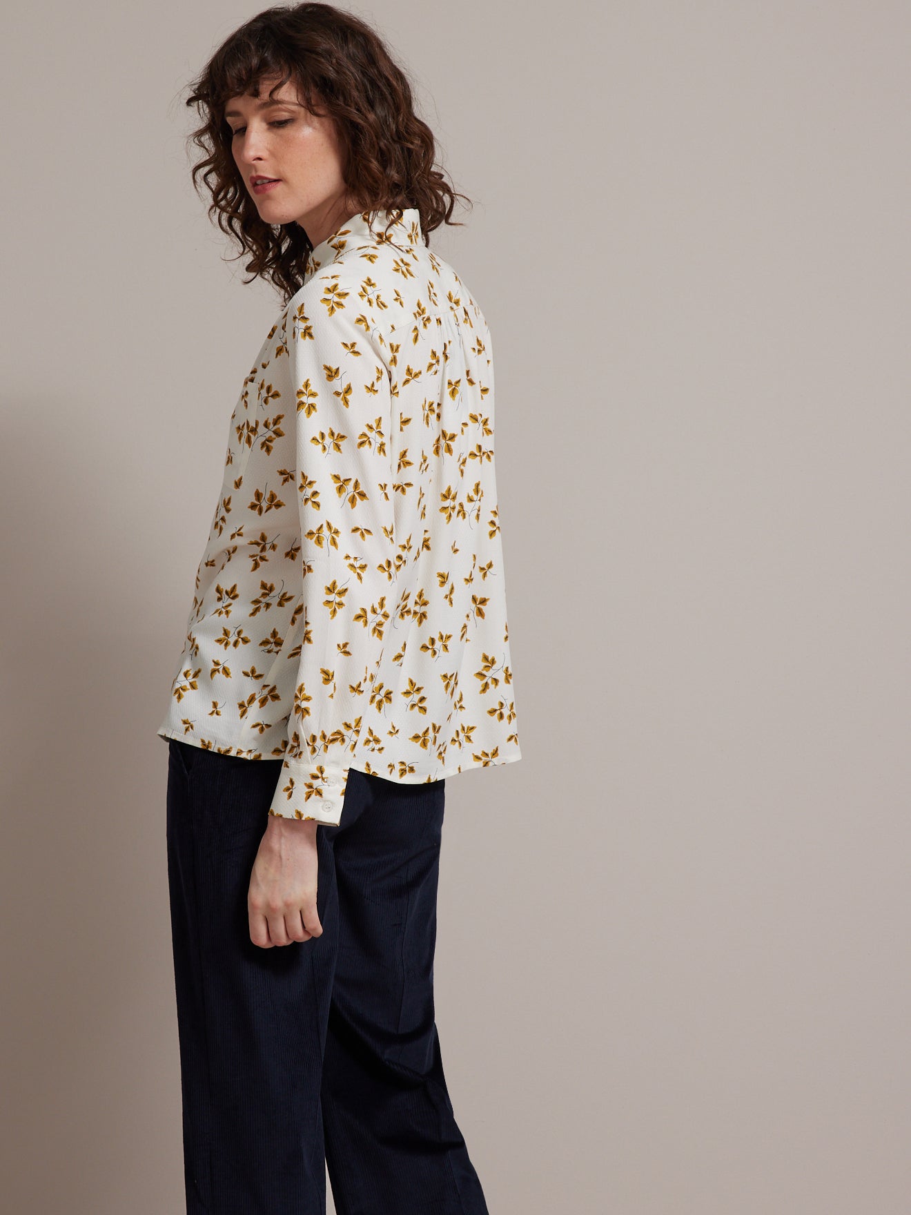 Chemise femme en viscose dobby imprimé Isabel