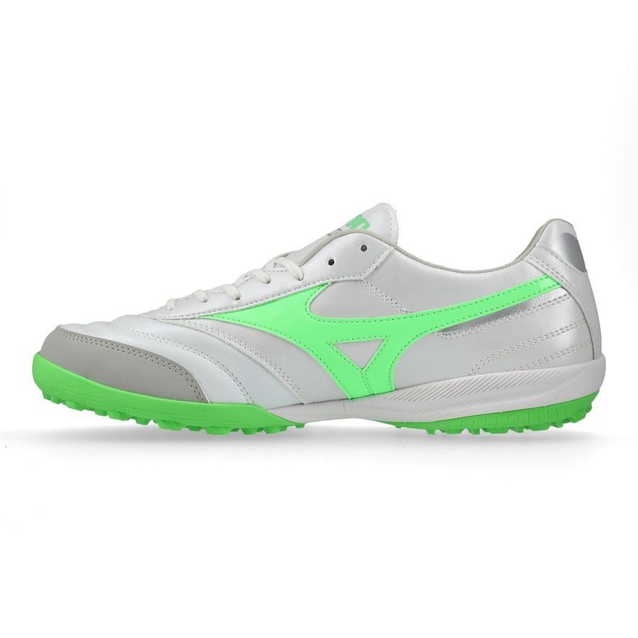 Mizuno Morelia Sala Pro TF Frontier - Blanc/Vert Néon/Argent