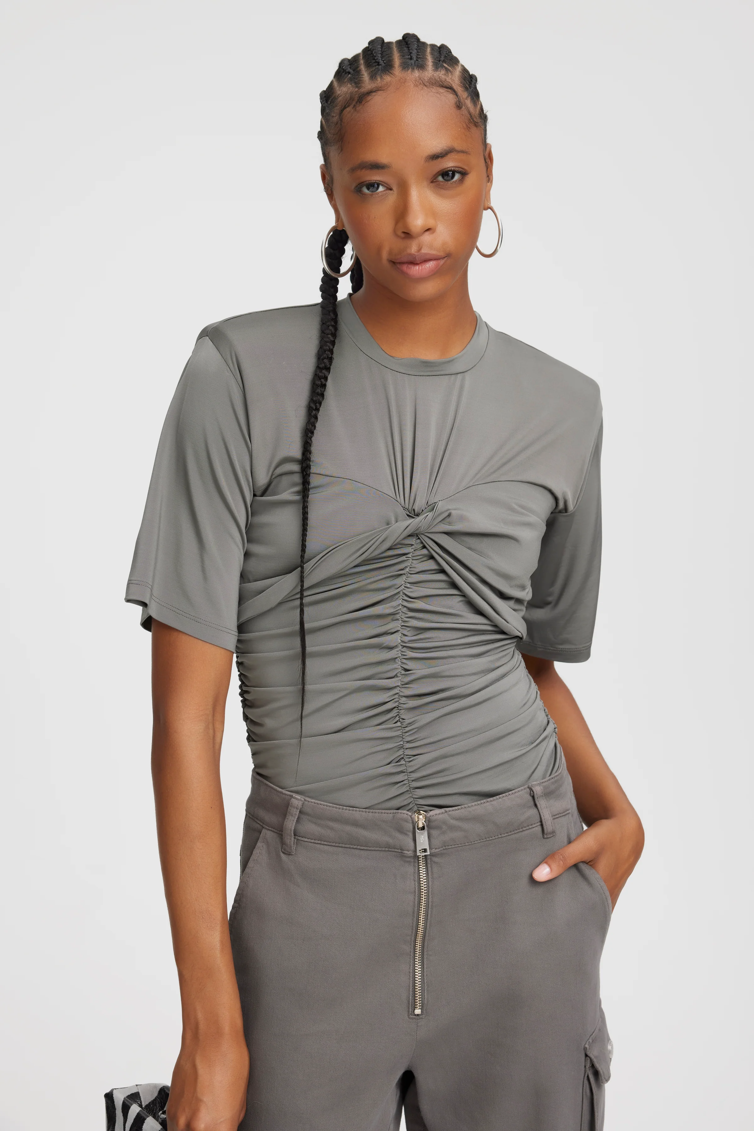 GESTUZ  AshaGZ bluse - Gunmetal Grey