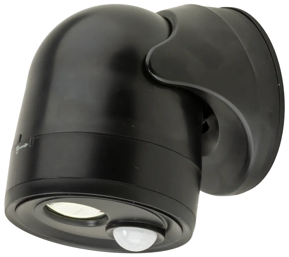 BRIGHT DESIGN COB LED-lampe med sensor - sort