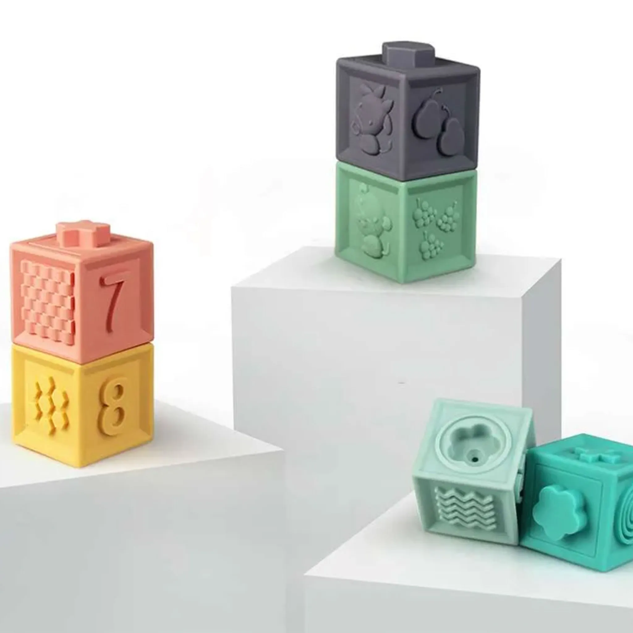Baby to Love Cubes Éducatifs 3D - Paquet de 12