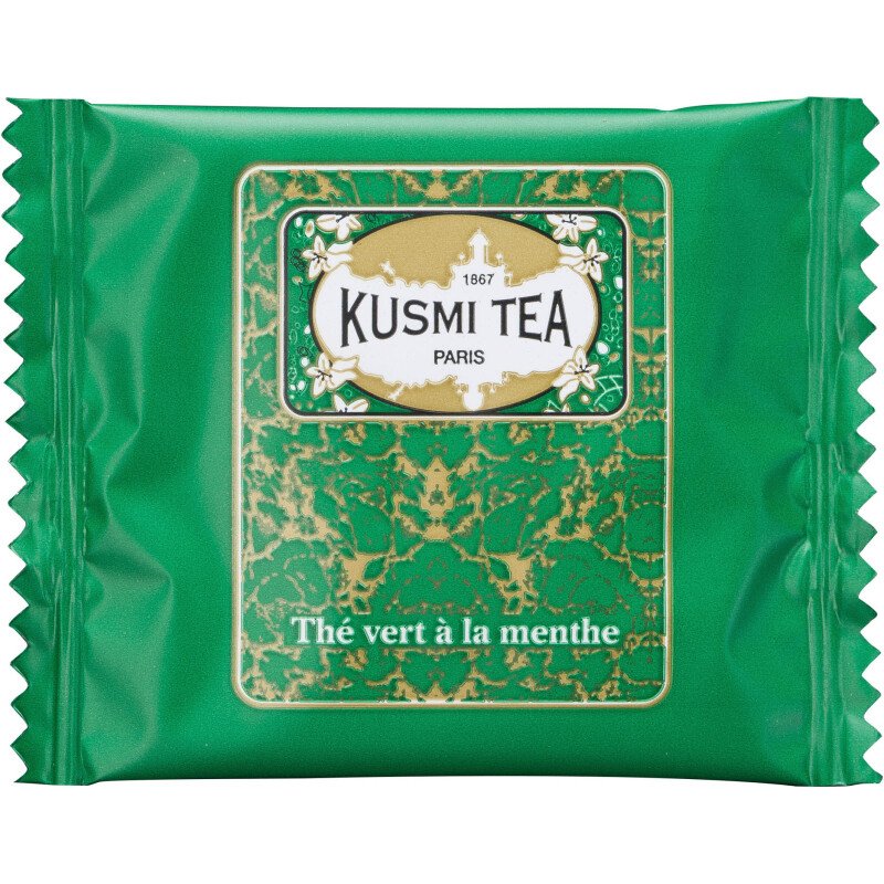 Thé vert à la menthe Bio Kusmi Tea - Boîte de 25 sachets