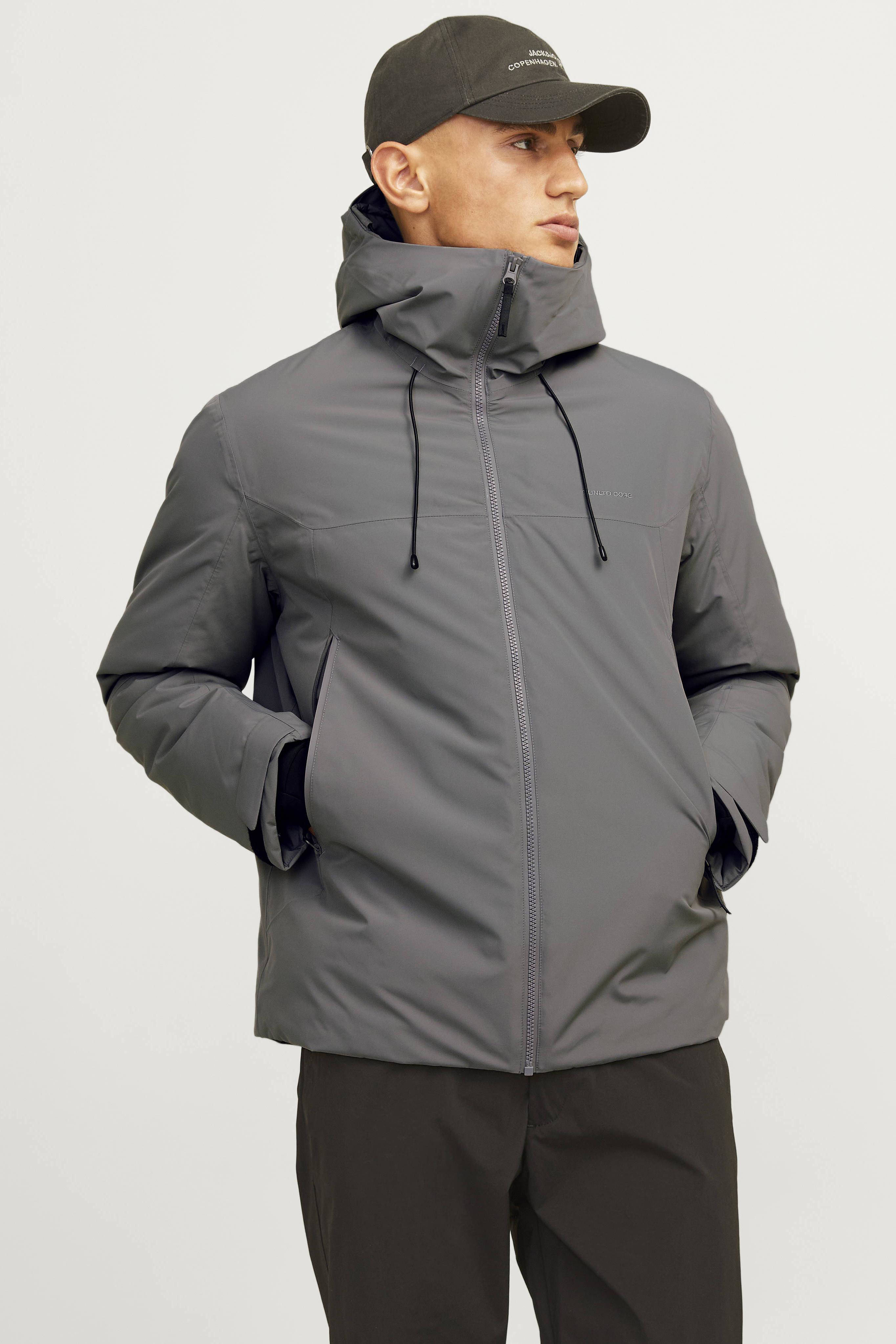 JACK & JONES softshell jas JCOSUMMIT grijs