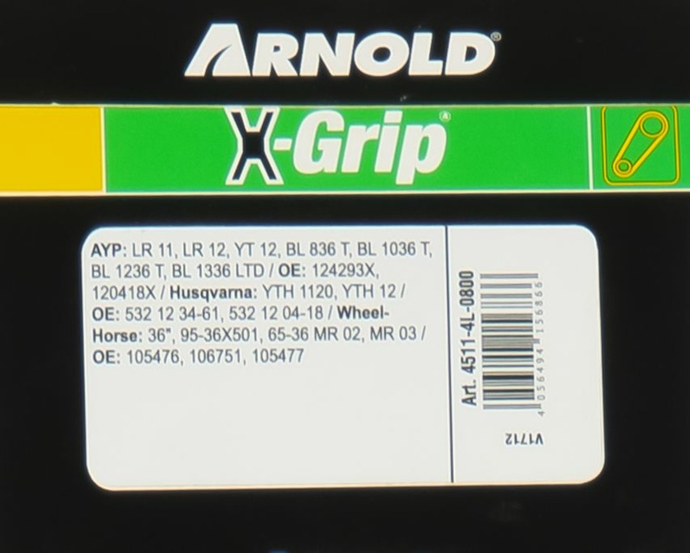 Courroie trapézoïdale x-grip v de type 4l800