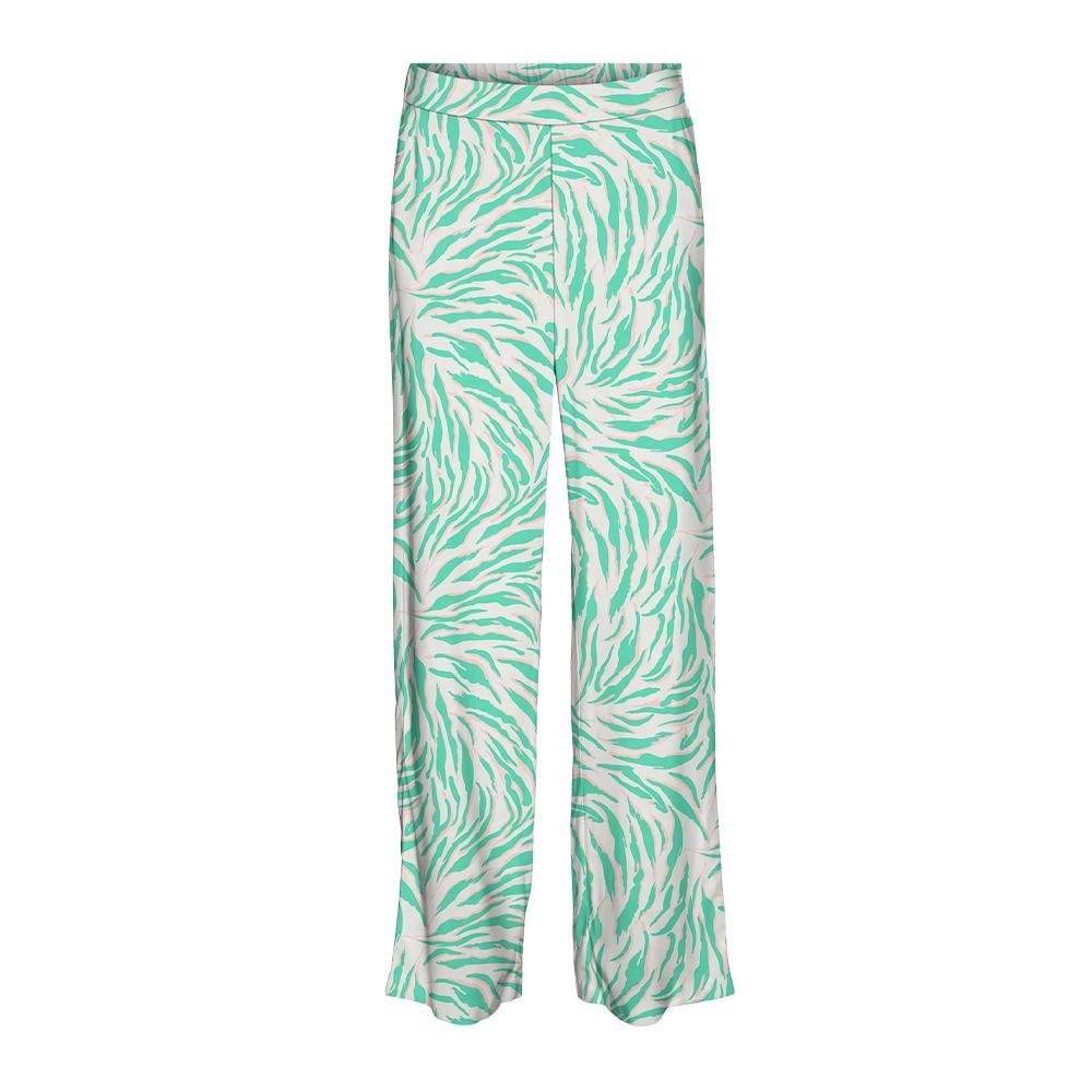 Vero Moda Pantalon Fluide Vert/Jaune/Rose à Motifs Femme Vero Moda Easy Joy