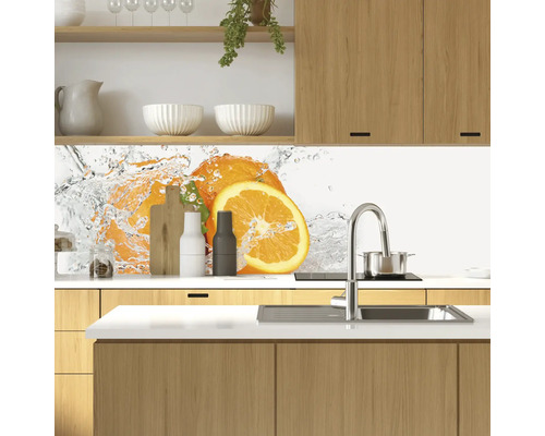 Keukenachterwand mySpotti Profix Aqua-Oranje 100 x 60 cm PX-10060-52-HB