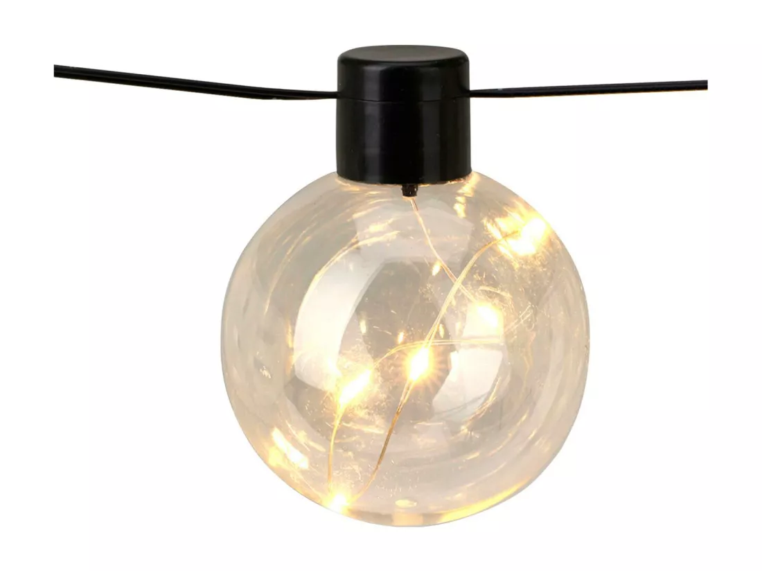 Guirlande Extérieure LED de 10 Ampoules Jarli 7.5m Blanc Chaud 2700K