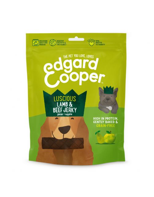 Edgard&Cooper Lamb & Beef Jerky - Hondensnacks - Lam Rund Fruit 150 g