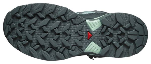 Chaussures de Randonnée Salomon X Ultra 360 Mid GTX Gris/Bleu Femme
