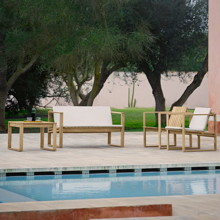 Carl Hansen - BK10 Gartenstuhl, Teak unbehandelt