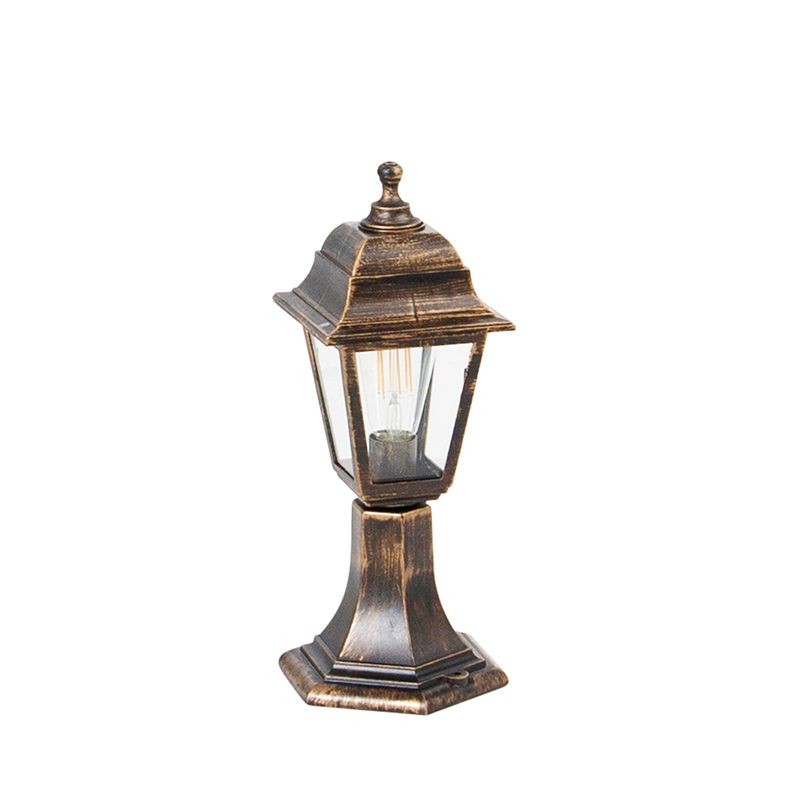 Klassiek buiten paaltje goud 44 cm IP44 - Capital