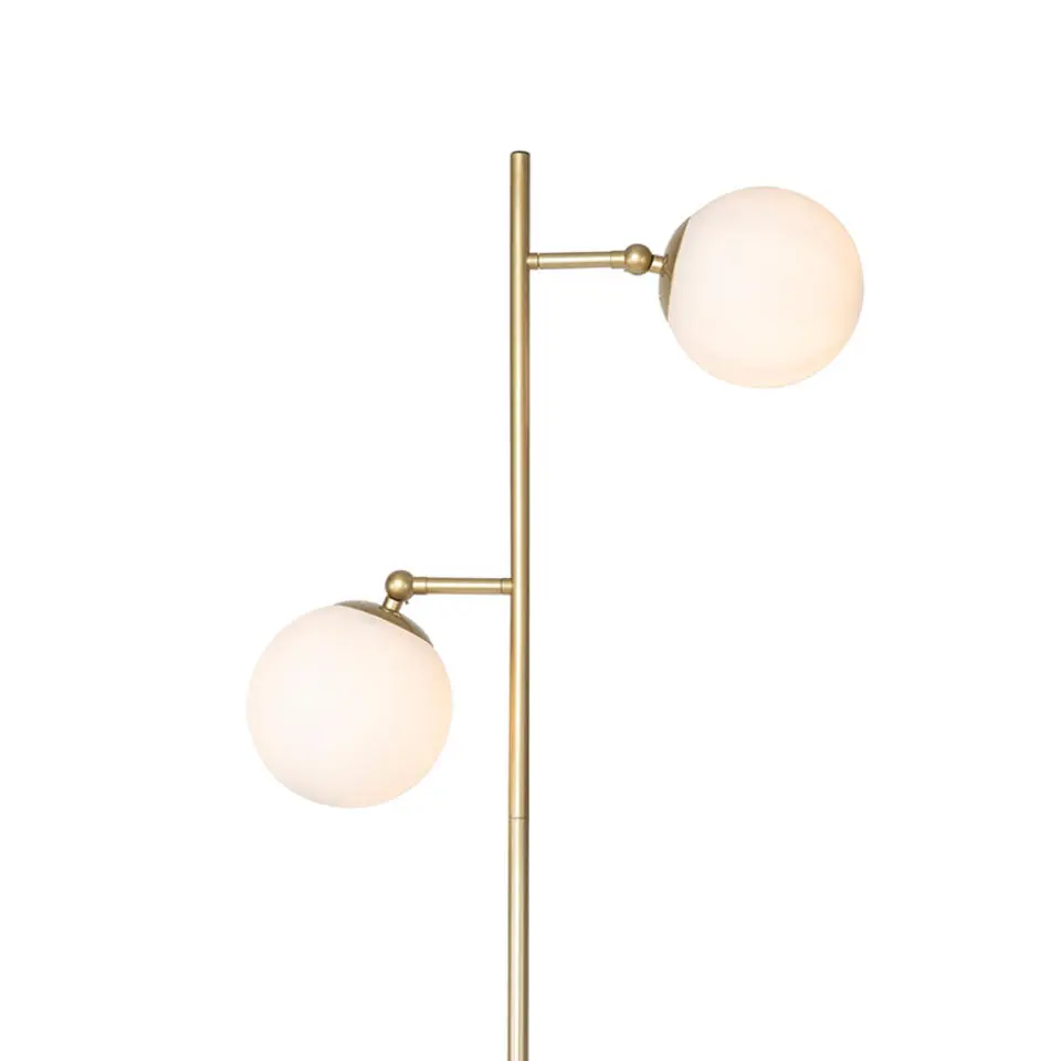 Qazqa vloerlampen pallon wit e14