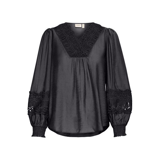 Fransa Blondie Bluse, Black, XL