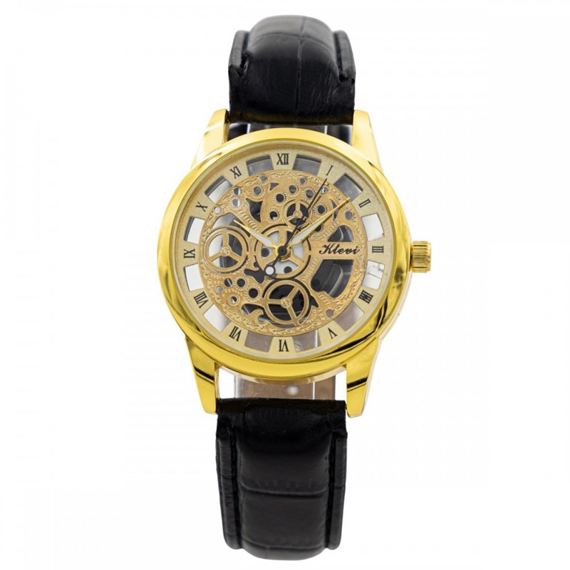 Montre Homme CHTIME bracelet Cuir Noir