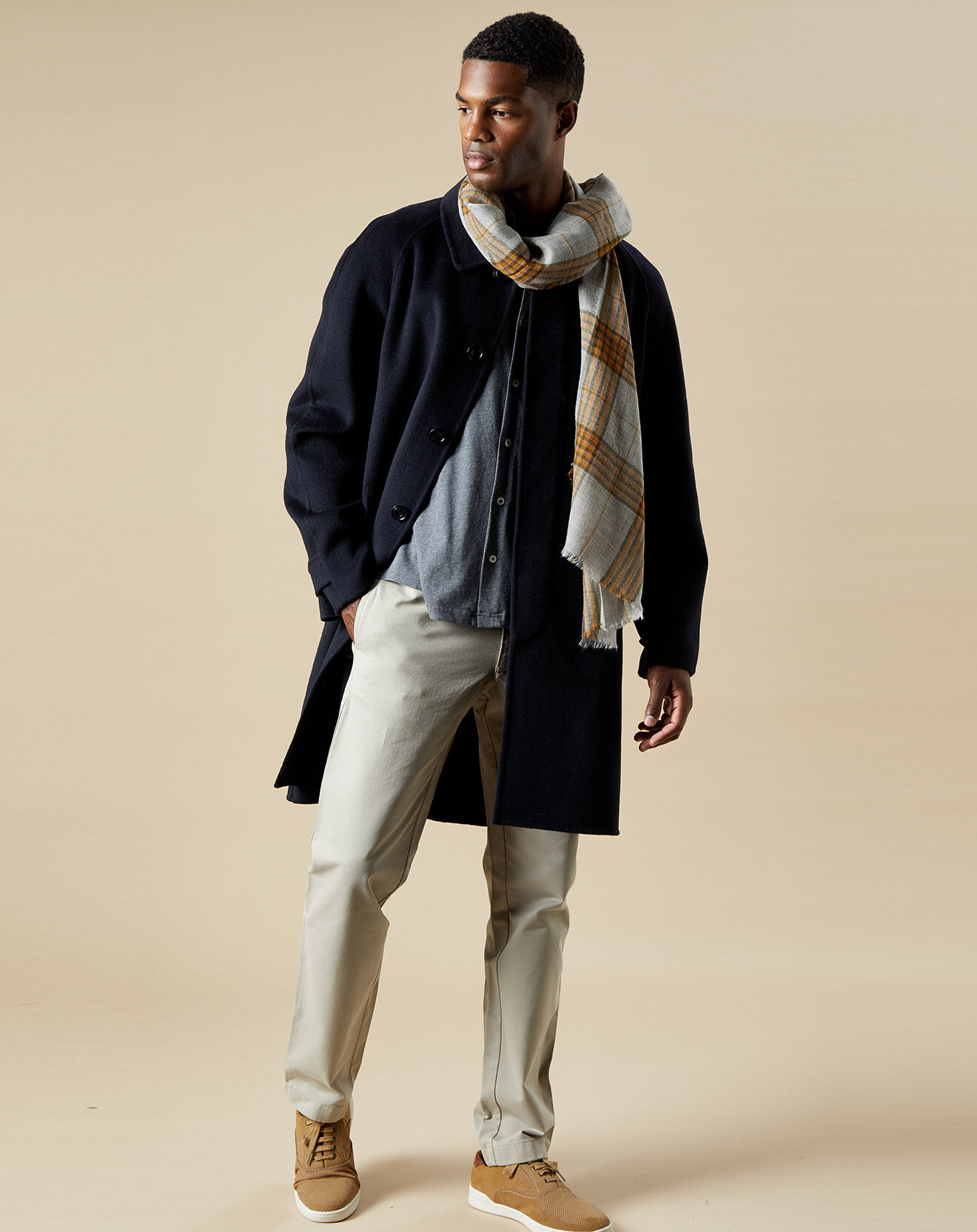 Hartford Manteau en Laine mélangée Craig marine