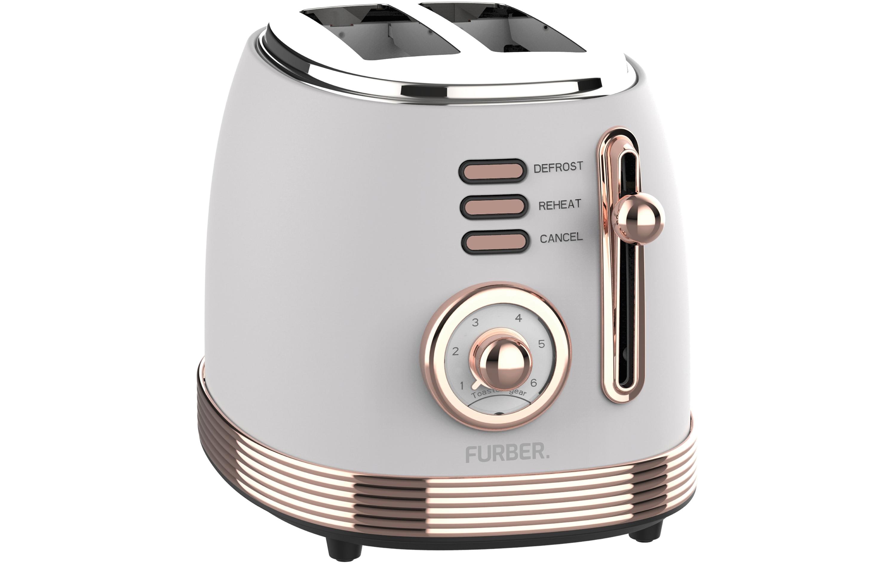 Toaster Monroe RosegoldGleichzeitiges Rösten von 2 Toastscheiben