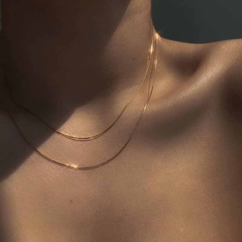Gemsha - gelaagde legering choker