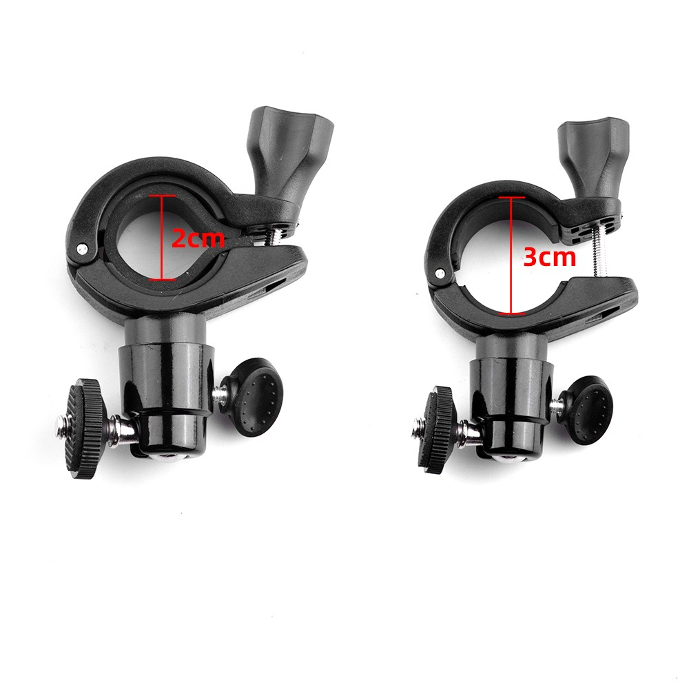 Alu Fahrrad Halterung Velo Lenkstangen Halter für DJI OM 4 / OSMO Mobile 3 / OSMO Mobile 2  - Schwarz