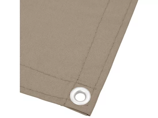 Écran de balcon taupe 90x1000 cm 100% polyester oxford