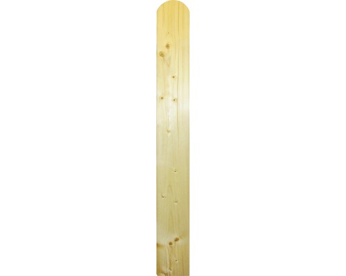 Balkonplank, vurenhout, geschaafd, afgeronde hoeken, 18x130x1180 mm