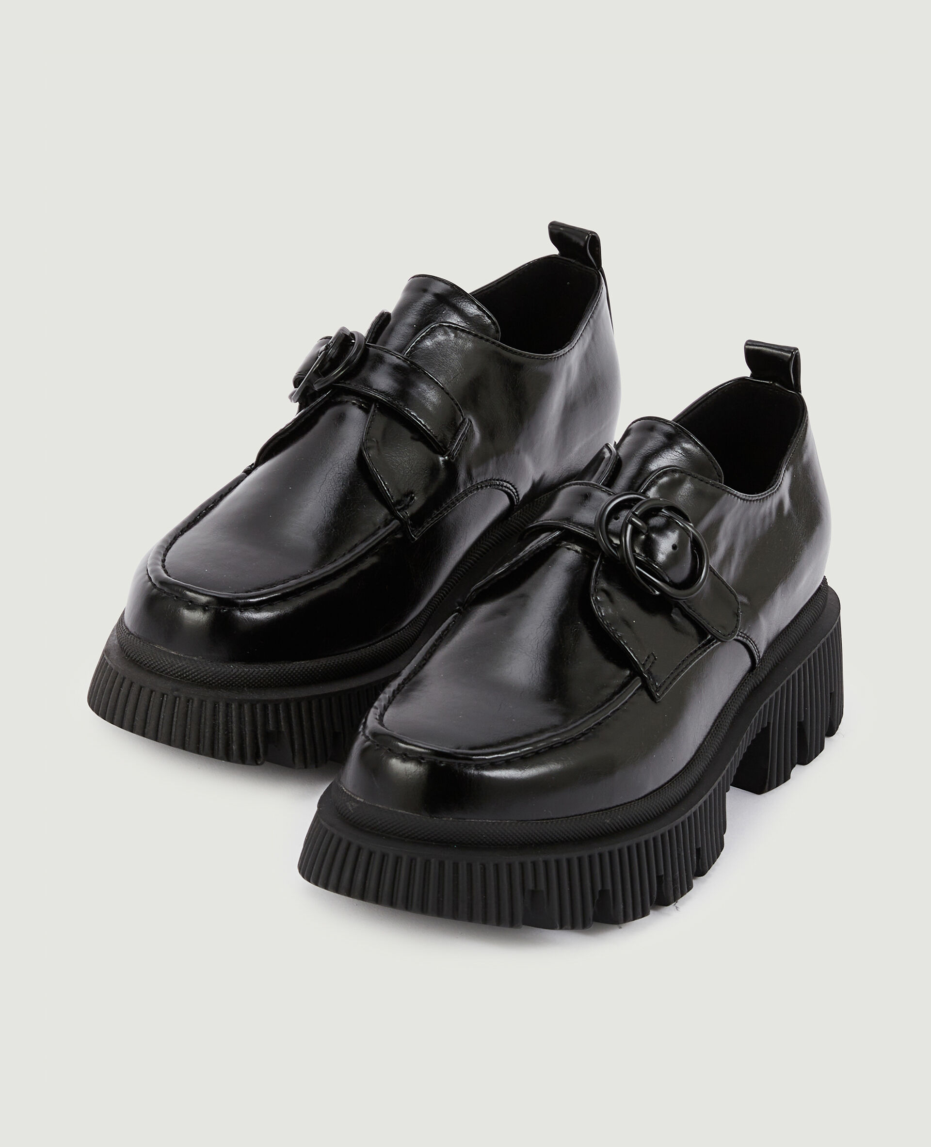 Mocassins avec boucle semelles crunchy - Noir