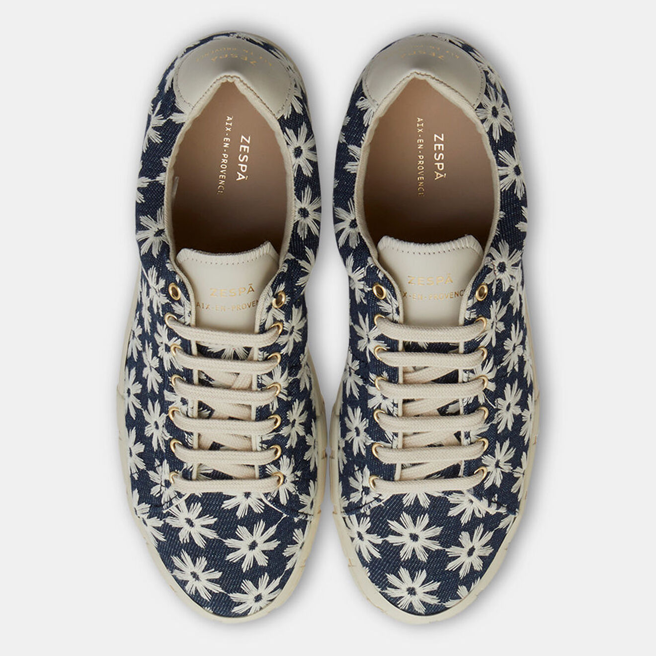 Zespa Baskets bleu/beige